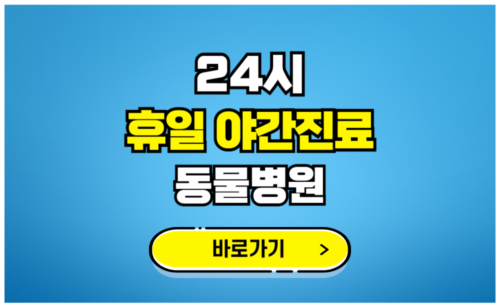 24시 휴일야간진료 동물병원 바로가기