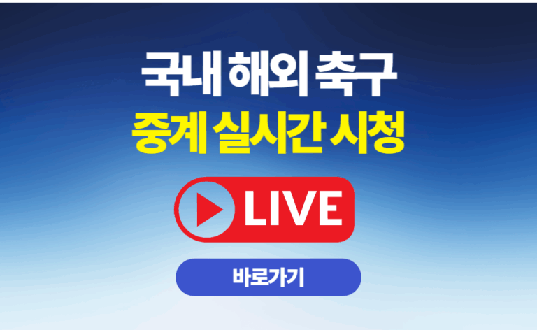 국내 해외 축구 중계 실시간 시청