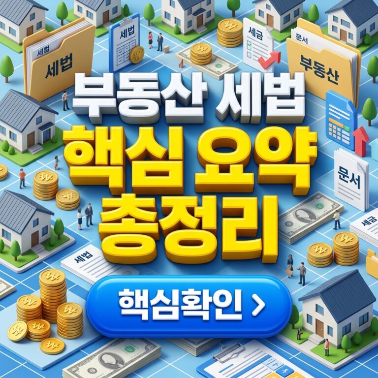 7월 부동산 정책 변경 및 세법 개정안 금융상품 조건 핵심 요약 총정리