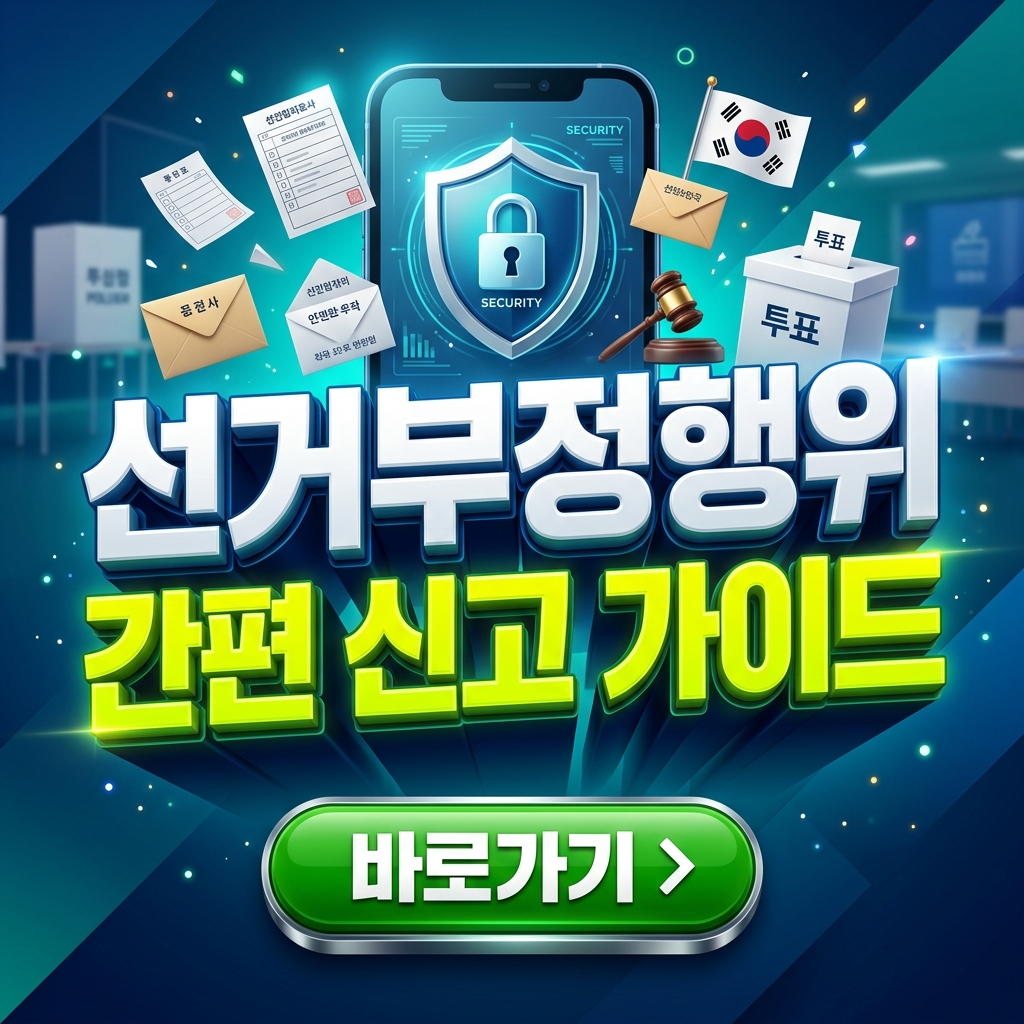 지방선거 선관위 부정선거 신고